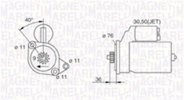 MAGNETI MARELLI starteris 063720618010